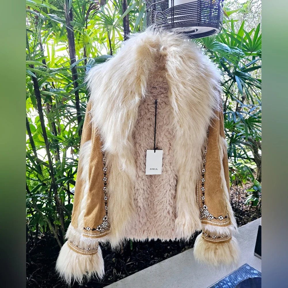 Spell and the Gypsy Joplin Cropped Jacket in Hazelnut (New with tags!) - Picture 14 of 16